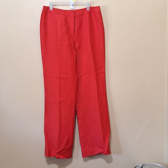 Lafayette 148 New York Linen Blend Pants - Picture 1 of 5